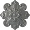 Ekena Millwork Katheryn Ceiling Medallion, Hand-Painted Silver, 18 1/8"OD x 1 1/4"P CM18KASLS - alternate 1